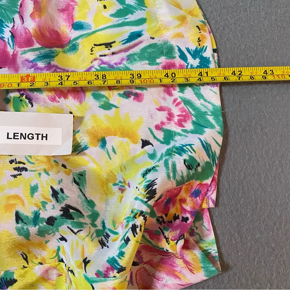 Vtg Victorias Secret Bathrobe One Size Pink Floral Terry Lined Gold Label *FLAWS - Picture 15 of 16